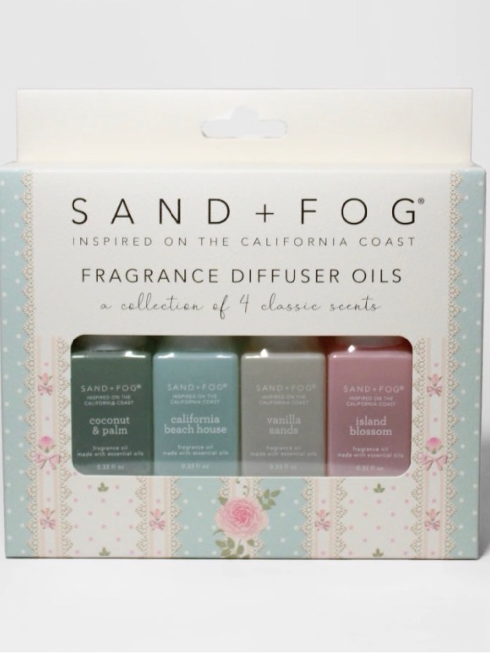 SAND + FOG 4-Piece Fragrance Diffuser Oil Set NIB